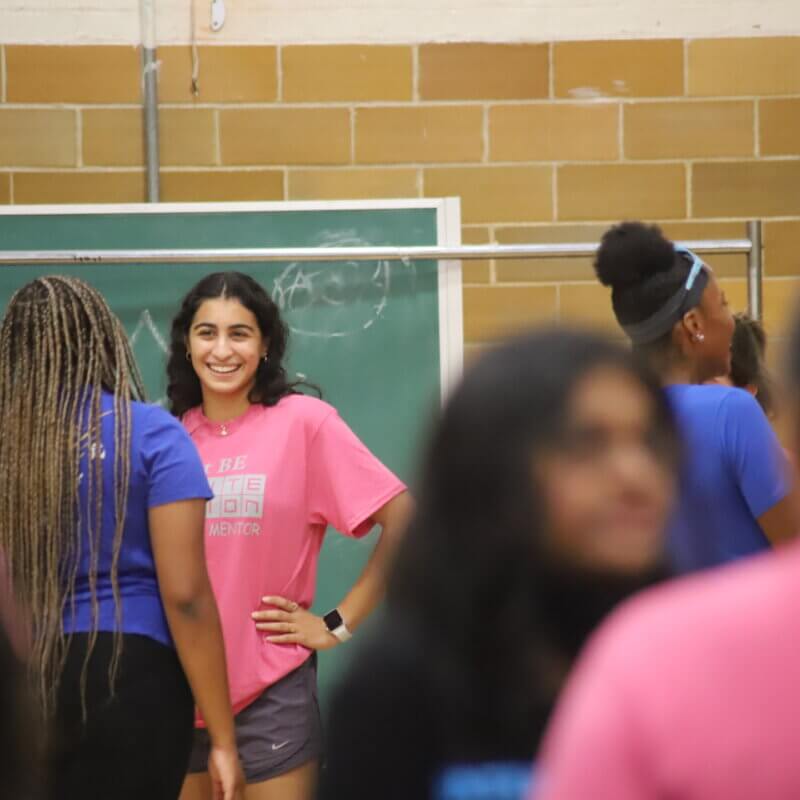 Student leader smiling!