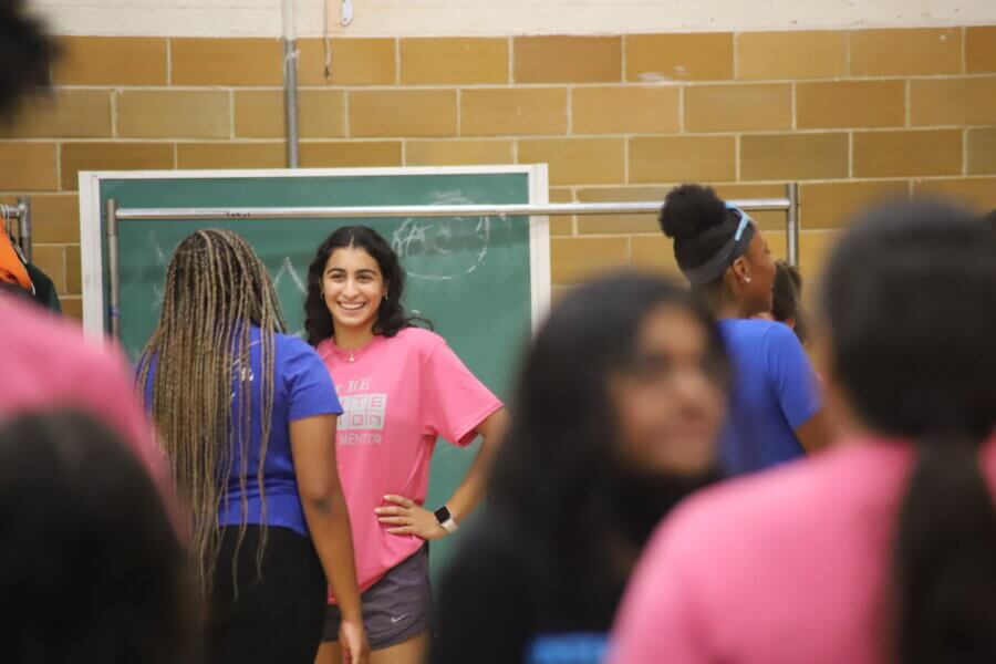 Student leader smiling!