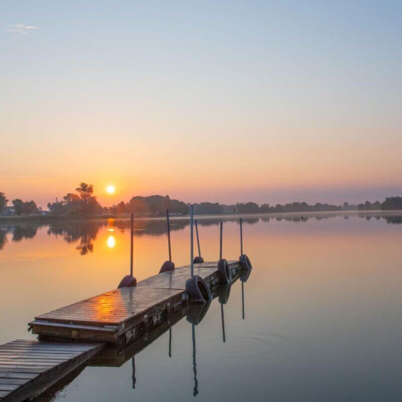 Sunset on the lake